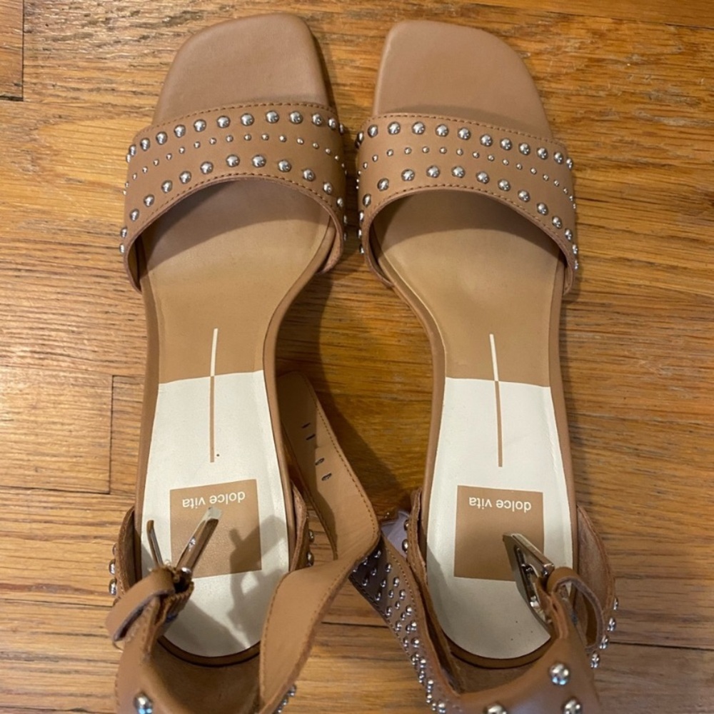 Dolce Vita Brown Studded Heels